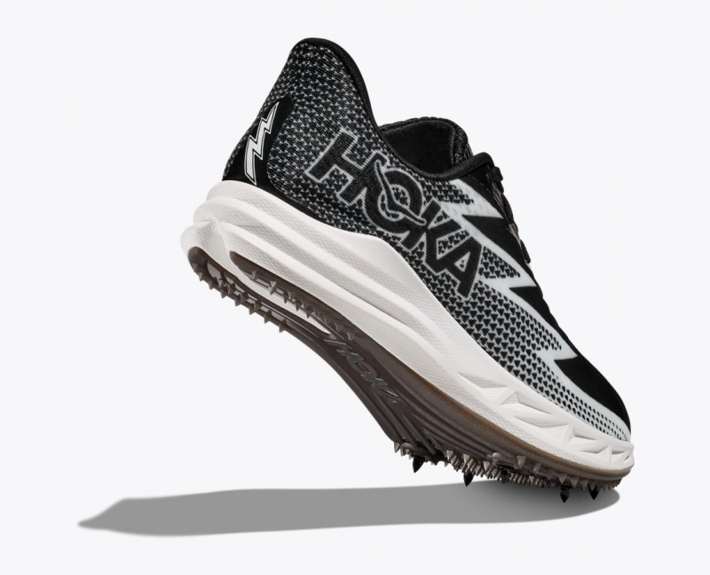 Black / White HOKA Crescendo MD Men's Track Spikes | 14KUYDEIB