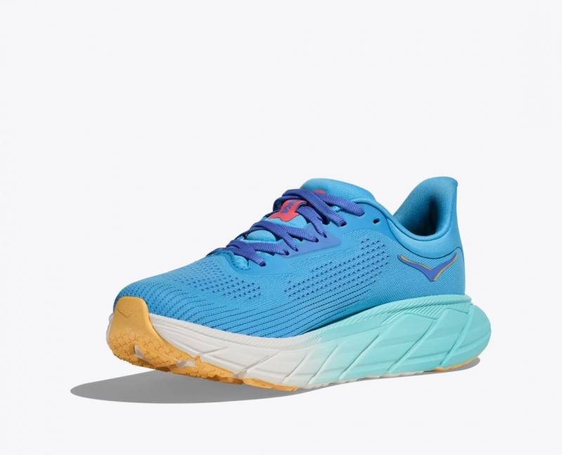 Blue HOKA Arahi 7 Women's Running Shoes | 46ZFRXKNG