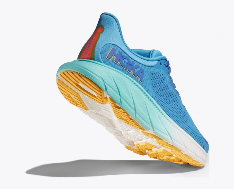 Blue HOKA Arahi 7 Women's Running Shoes | 46ZFRXKNG