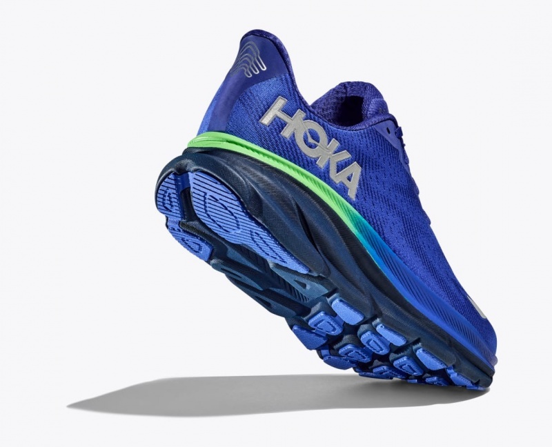 Blue HOKA Clifton 9 GTX Men's Running Shoes | 36QOFWYNJ