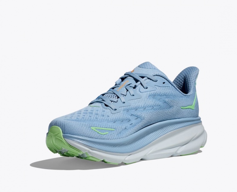 Blue HOKA Clifton 9 Men's Running Shoes | 39WREZJDY