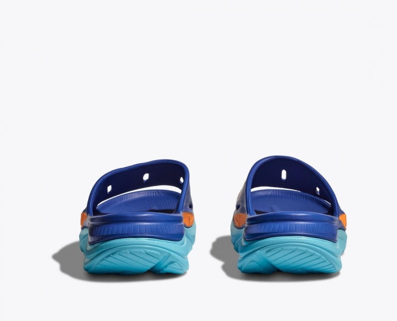 Blue HOKA IRONMAN Ora Recovery Women's Slide | 01JGTXFYI