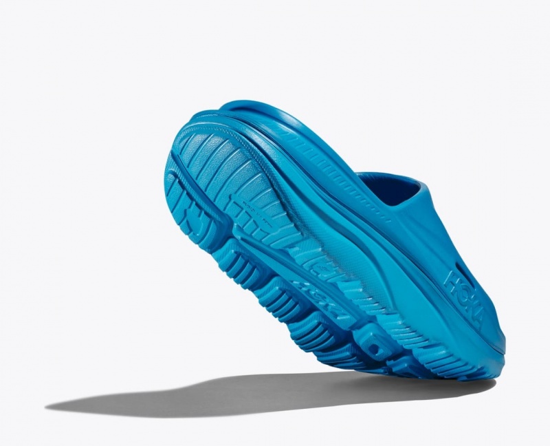 Blue HOKA Ora Recovery 3 Women's Slide | 85NTCZEGF