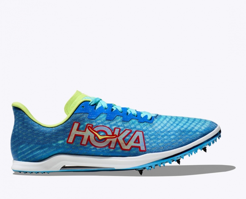 Blue / Green HOKA Cielo X 2 MD Women\'s Track Spikes | 10OBNKEMX