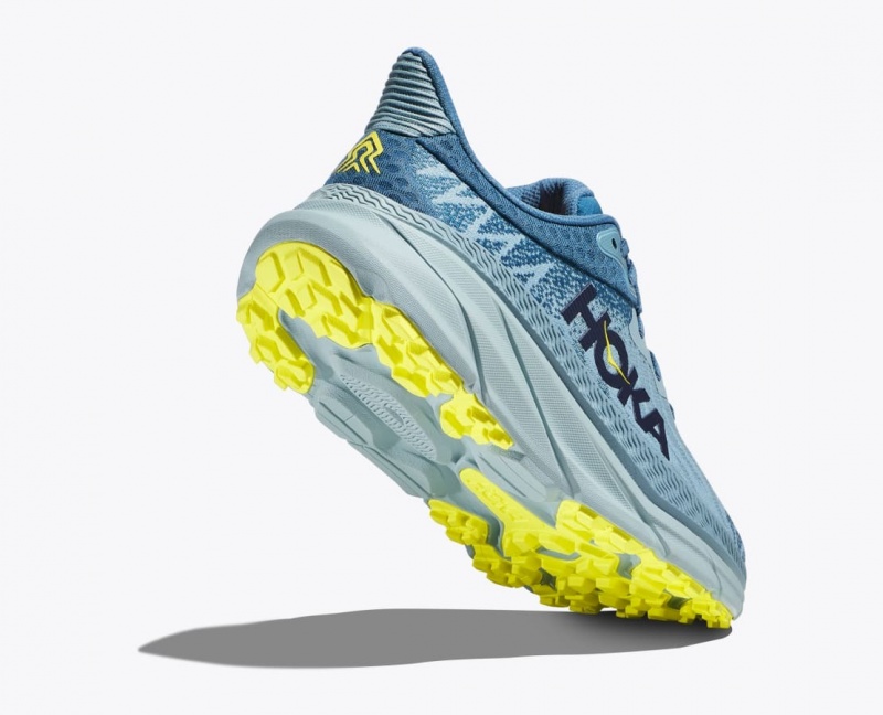 Blue / Light Blue HOKA Challenger 7 Men's Trail Running Shoes | 38SDPAILZ