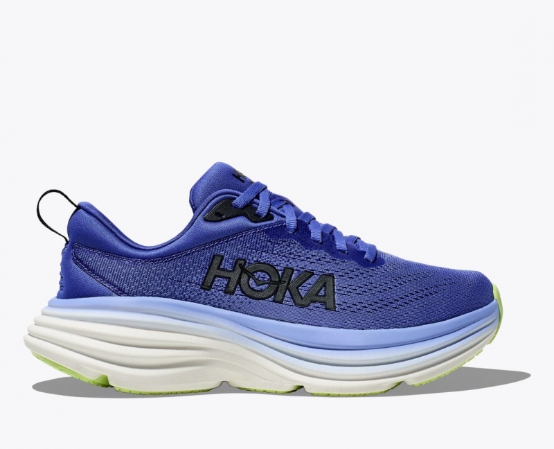 Dark Blue HOKA Bondi 8 Women\'s Running Shoes | 02CJRQUGO