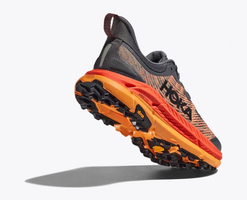 Dark Grey / Orange HOKA Mafate Speed 4 Men's Trail Running Shoes | 20NCBEVOA