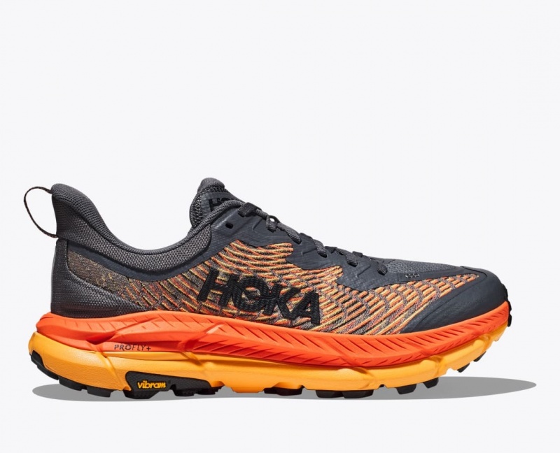 Dark Grey / Orange HOKA Mafate Speed 4 Men\'s Trail Running Shoes | 20NCBEVOA