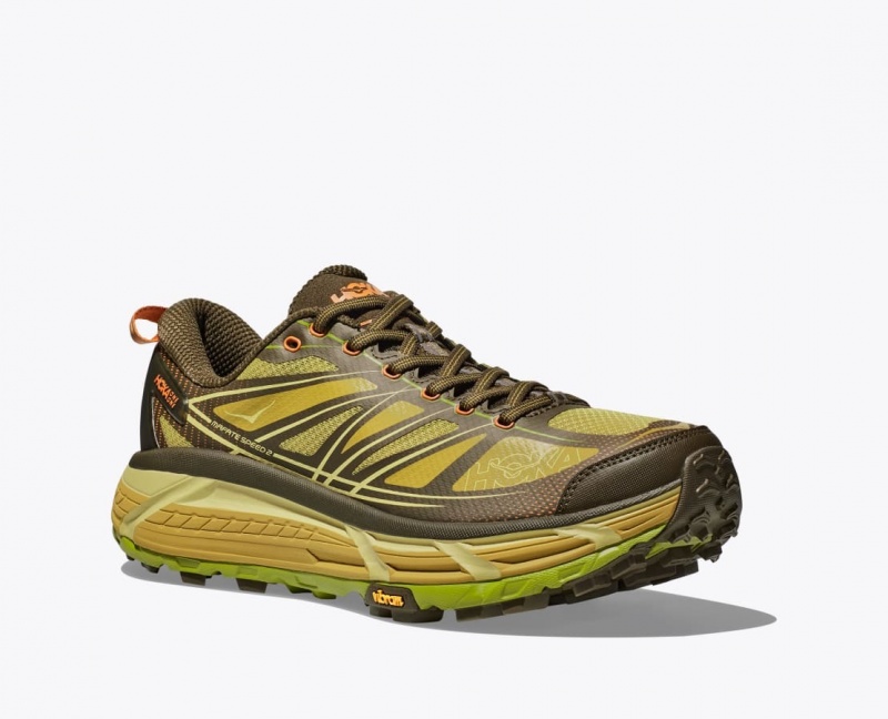 Dark Olive HOKA Mafate Speed 2 Women's Sneakers | 49QURLWGD