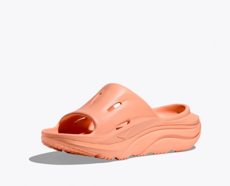 Dark Orange HOKA Ora Recovery 3 Women's Slide | 09YVEAWGX