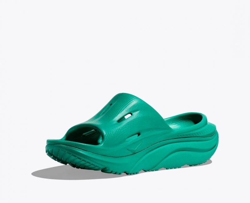 Dark Turquoise HOKA Ora Recovery 3 Women's Slide | 34HJNVQKL