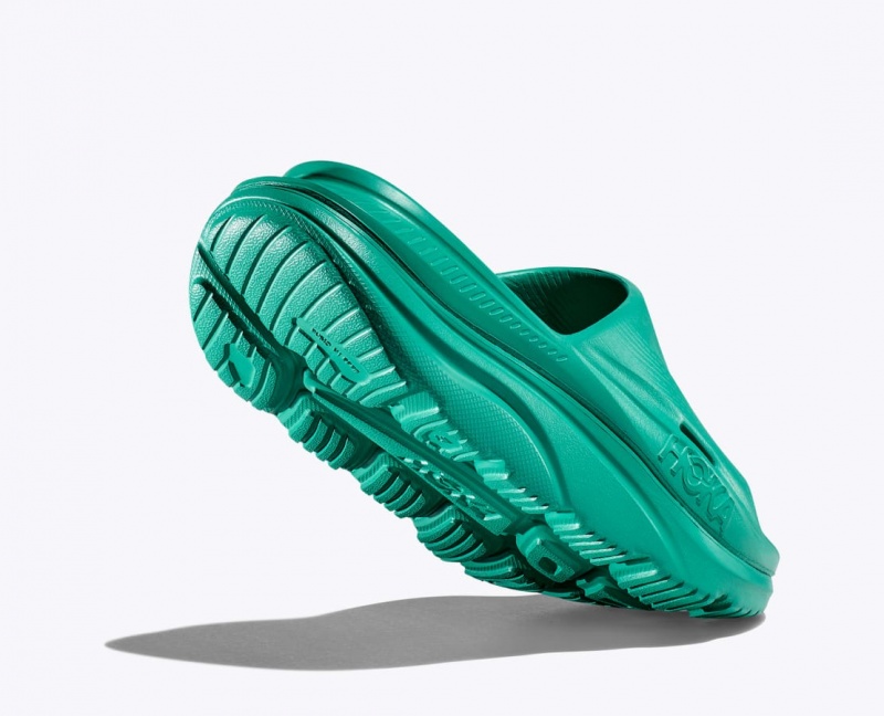 Dark Turquoise HOKA Ora Recovery 3 Women's Slide | 34HJNVQKL