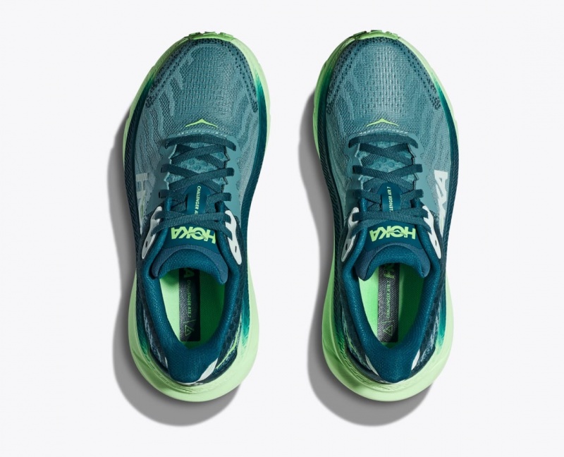 Green HOKA Challenger 7 Women's Trail Running Shoes | 81ANISKTH