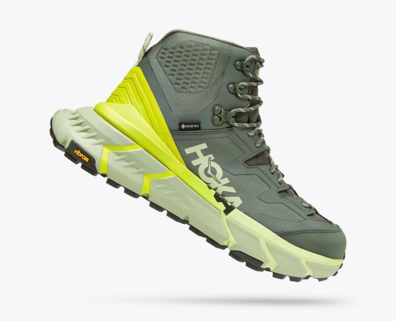 Green HOKA TenNine Hike GTX Men's Hiking Boots | 13HLCBOMX