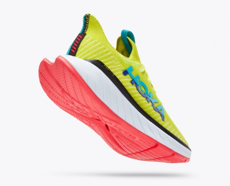 Green / Turquoise HOKA Carbon X 3 Women's Running Shoes | 26LWAVFRU