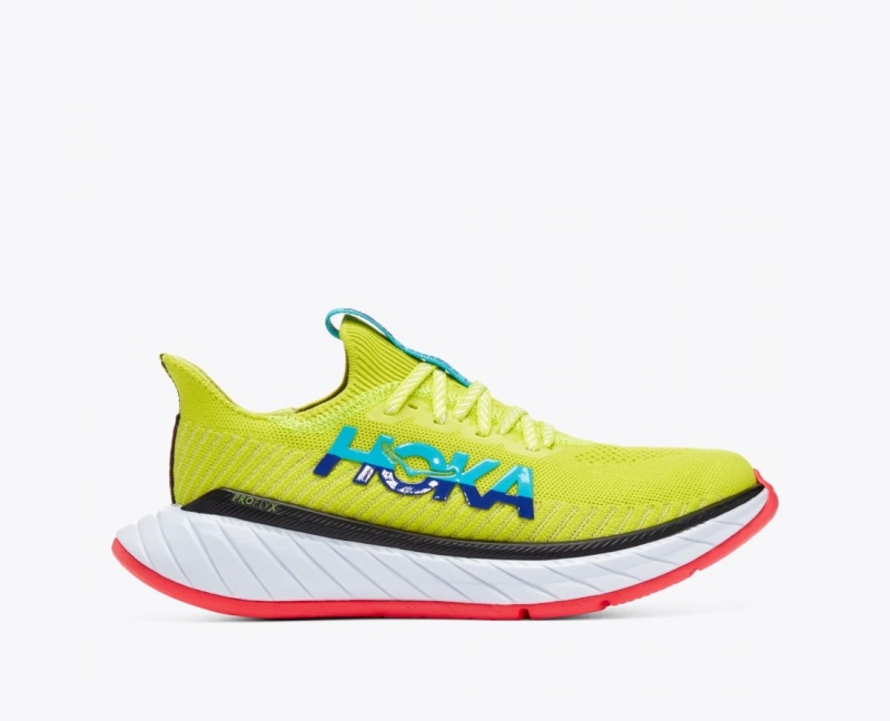 Green / Turquoise HOKA Carbon X 3 Women\'s Running Shoes | 26LWAVFRU