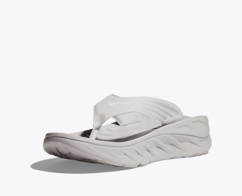 Grey HOKA ORA Recovery Men's Flip Flops | 83HSGVNMZ