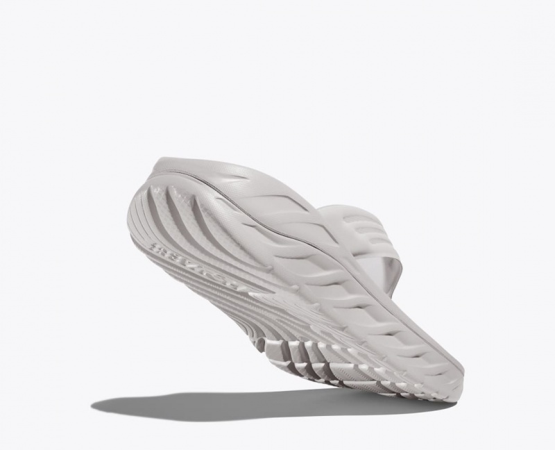 Grey HOKA ORA Recovery Men's Flip Flops | 83HSGVNMZ