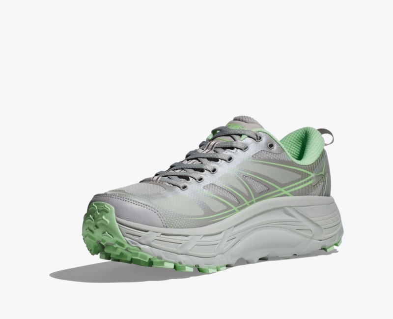 Grey / Green HOKA Mafate Speed 2 Women's Sneakers | 89MSTGYAV