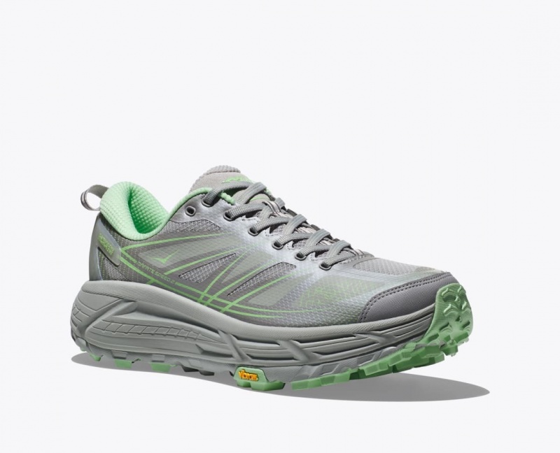 Grey / Green HOKA Mafate Speed 2 Women's Sneakers | 89MSTGYAV