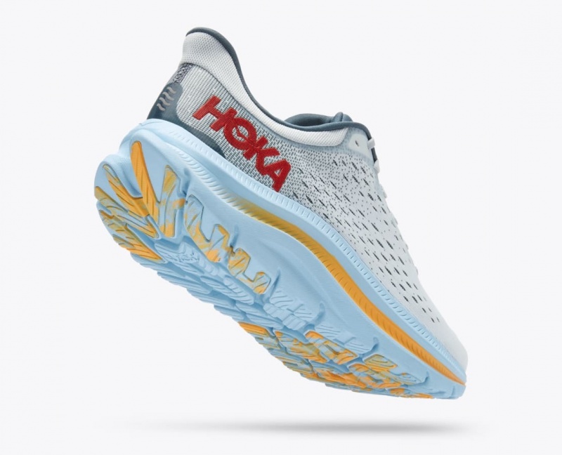 Grey / Light Blue HOKA Kawana Men's Sneakers | 82XRTQULY