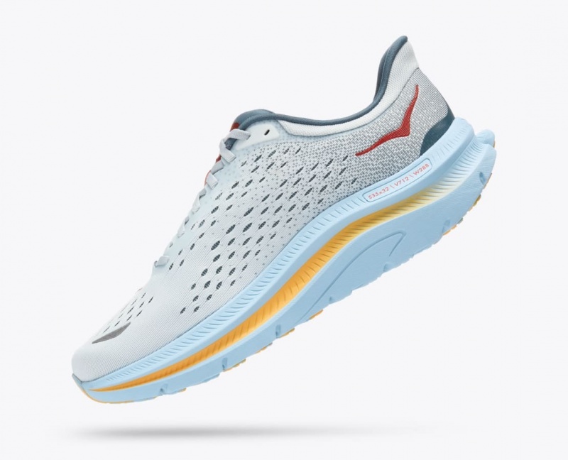 Grey / Light Blue HOKA Kawana Men's Sneakers | 82XRTQULY