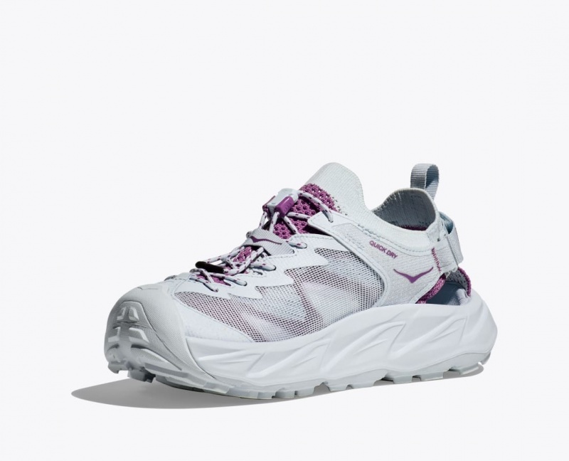 Grey / Purple HOKA Hopara 2 Women's Sandals | 54DUXMOEL