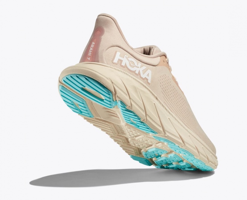 Khaki HOKA Arahi 7 Women's Running Shoes | 13HKRFOLY