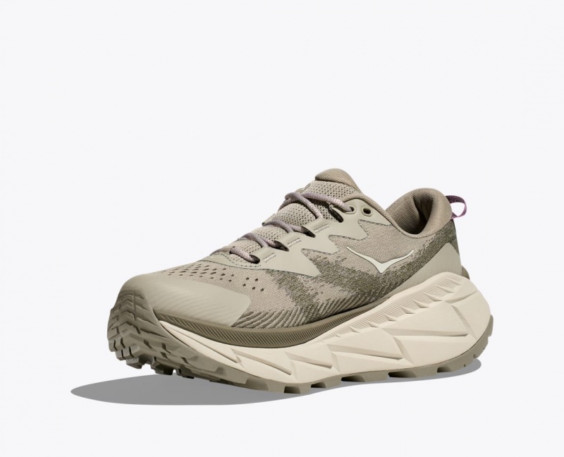 Khaki HOKA Skyline-Float X Women's Hiking Shoes | 02KJNHDZP