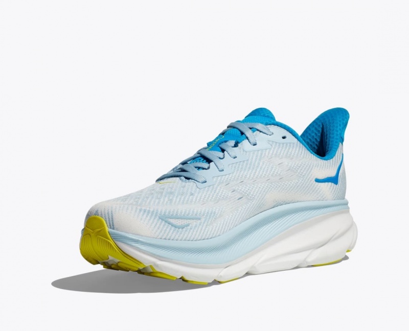 Light Blue HOKA Clifton 9 Men's Running Shoes | 67ZHVBIEJ