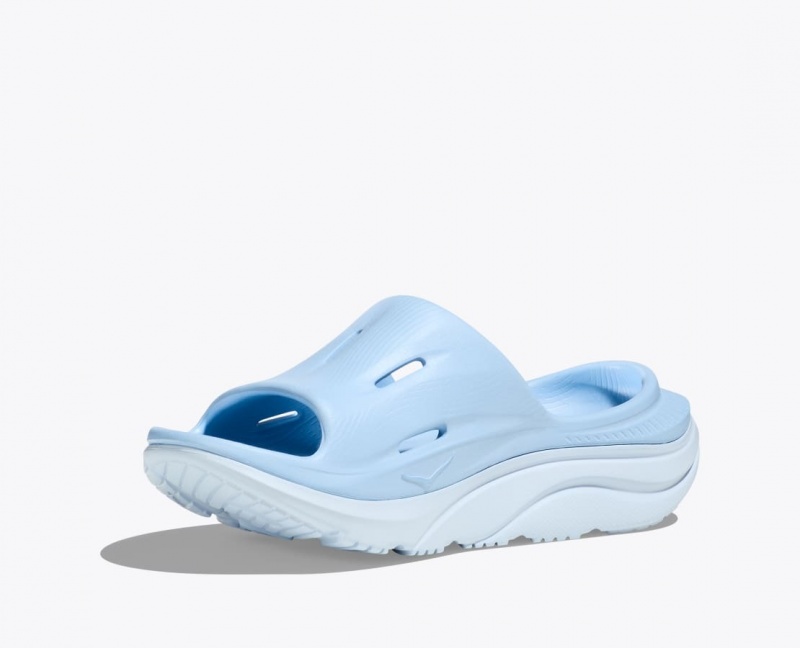 Light Blue HOKA Ora Recovery 3 Women's Slide | 83NLJWDIS