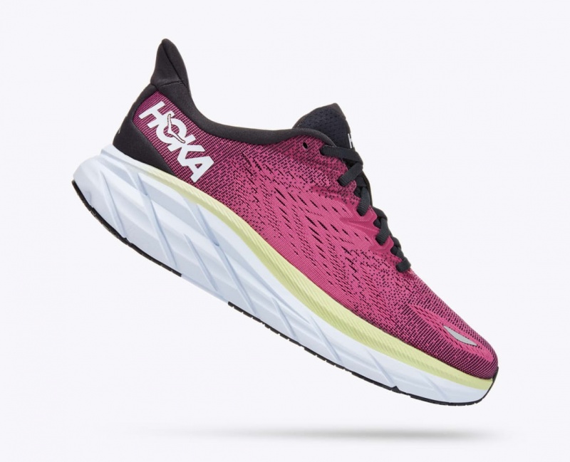 Light Burgundy HOKA Clifton 8 Women's Running Shoes | 32FHGJDOR