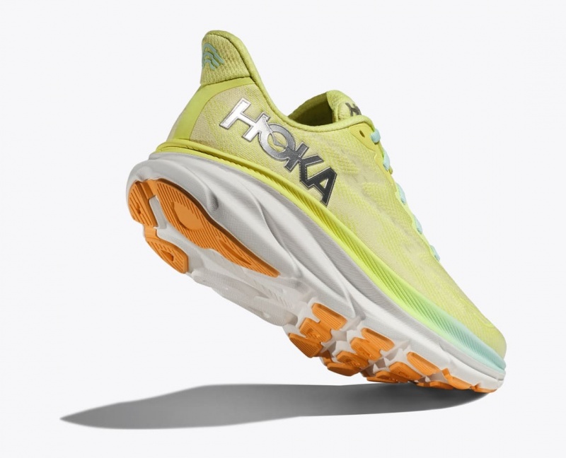 Light Green HOKA Clifton 9 Women's Running Shoes | 06DXIYSNT