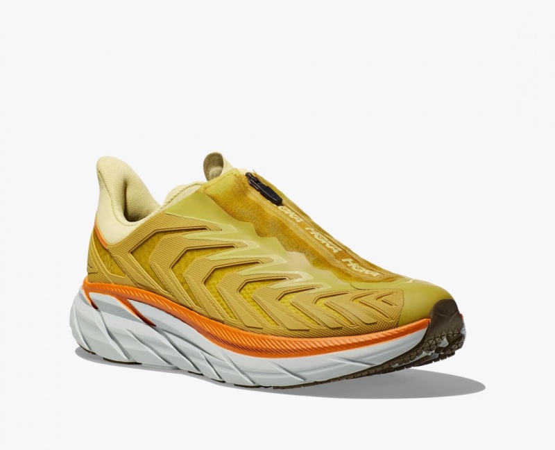 Light Green / Yellow HOKA Project Clifton Women's Sneakers | 23PIAXKJF