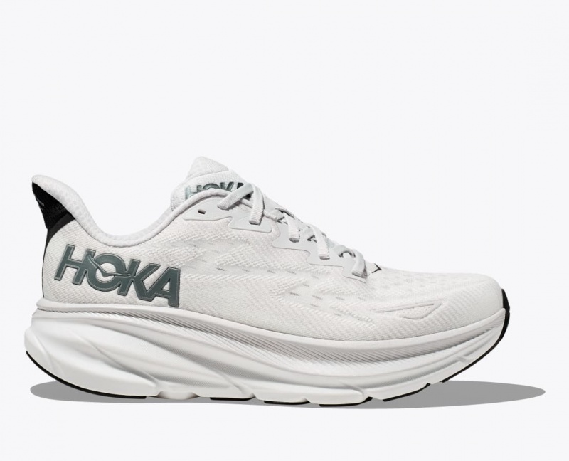 Light Grey HOKA Clifton 9 Men\'s Running Shoes | 92BEPDZCL