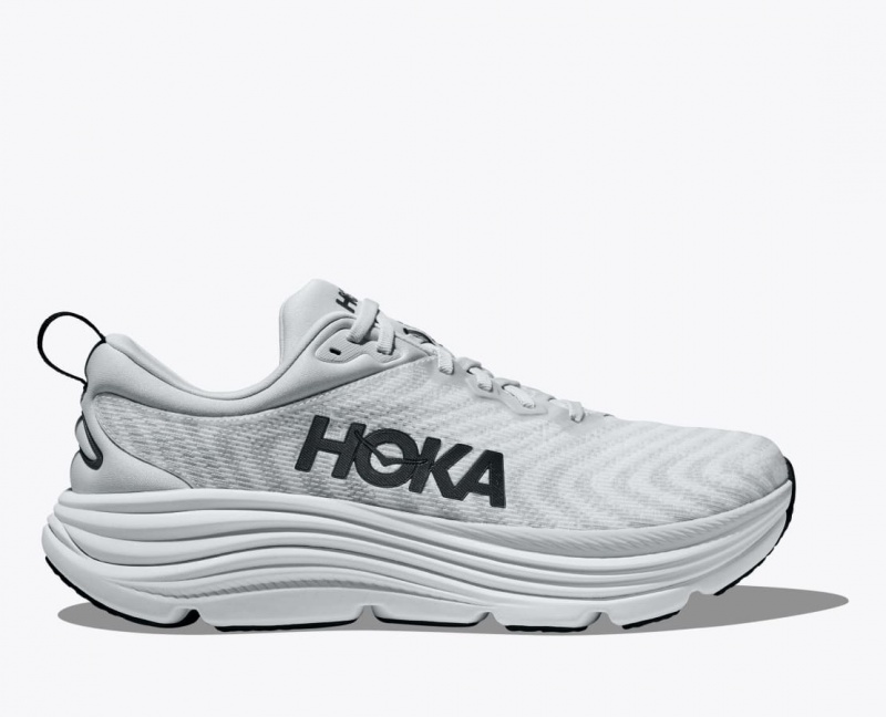 Light Grey HOKA Gaviota 5 Men\'s Running Shoes | 83FYCXUMG