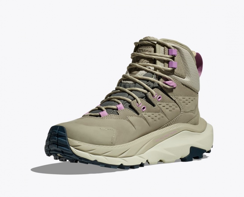 Light Olive HOKA Kaha 2 GTX Women's Hiking Boots | 45WYTRPSH