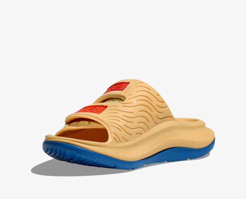 Light Orange HOKA Ora Luxe Men's Slide | 31BLHQNWA