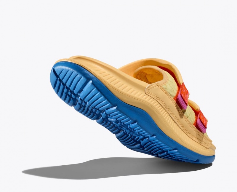 Light Orange HOKA Ora Luxe Men's Slide | 31BLHQNWA