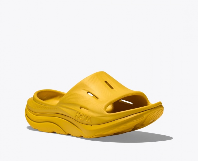 Light Orange HOKA Ora Recovery 3 Women's Slide | 03DGEQVSH