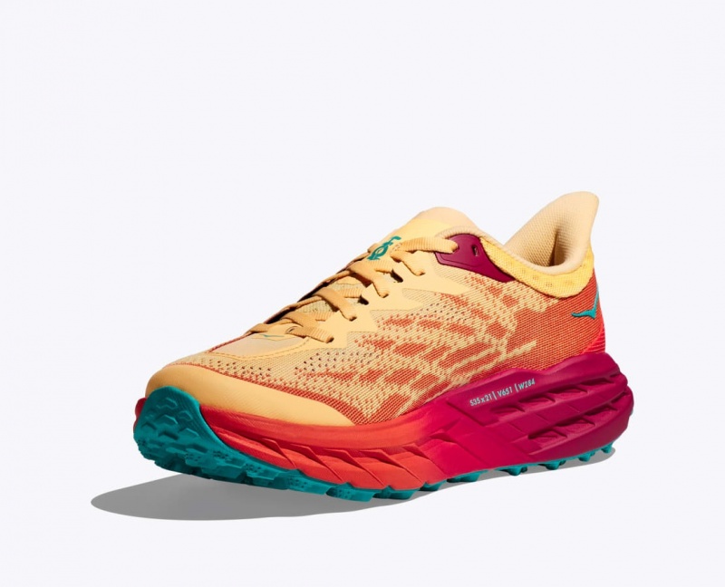 Light Orange / Red HOKA Speedgoat 5 Men's Trail Running Shoes | 86EKVRYDX