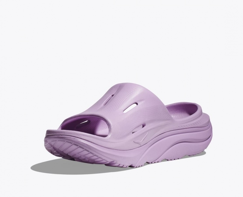 Light Purple HOKA Ora Recovery 3 Women's Slide | 70BQYARJM