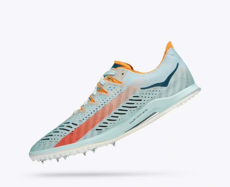 Light Turquoise HOKA Cielo X MD Men's Track Spikes | 13QLKTWOZ