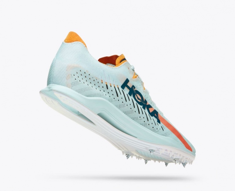 Light Turquoise HOKA Cielo X MD Women's Track Spikes | 68UPHRIZS