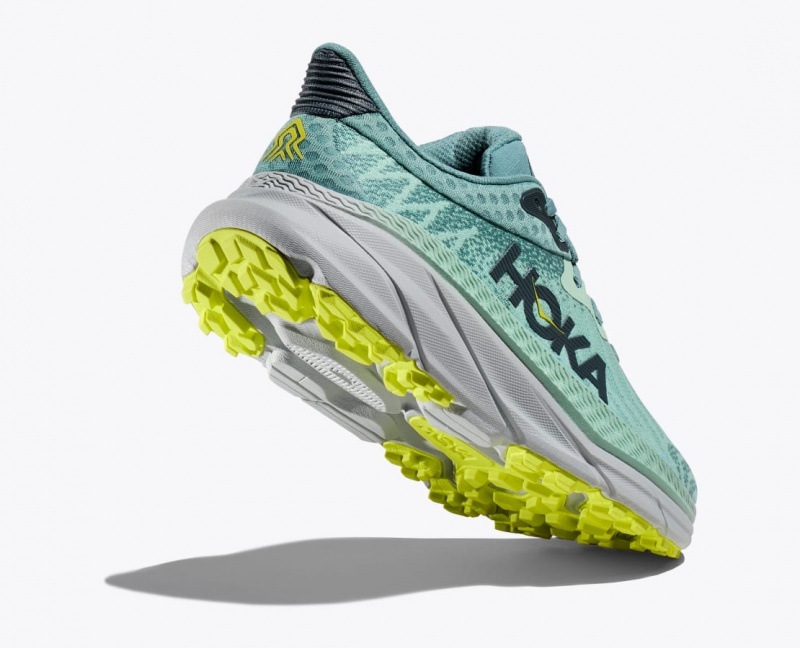 Mint HOKA Challenger 7 Women's Trail Running Shoes | 17JWBCYUO