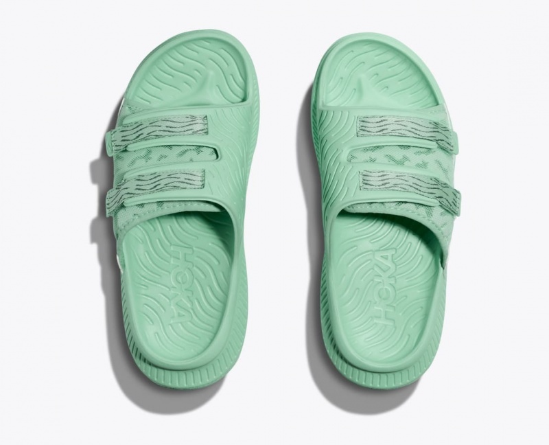 Mint HOKA Ora Luxe Men's Slide | 82UPBAXMO