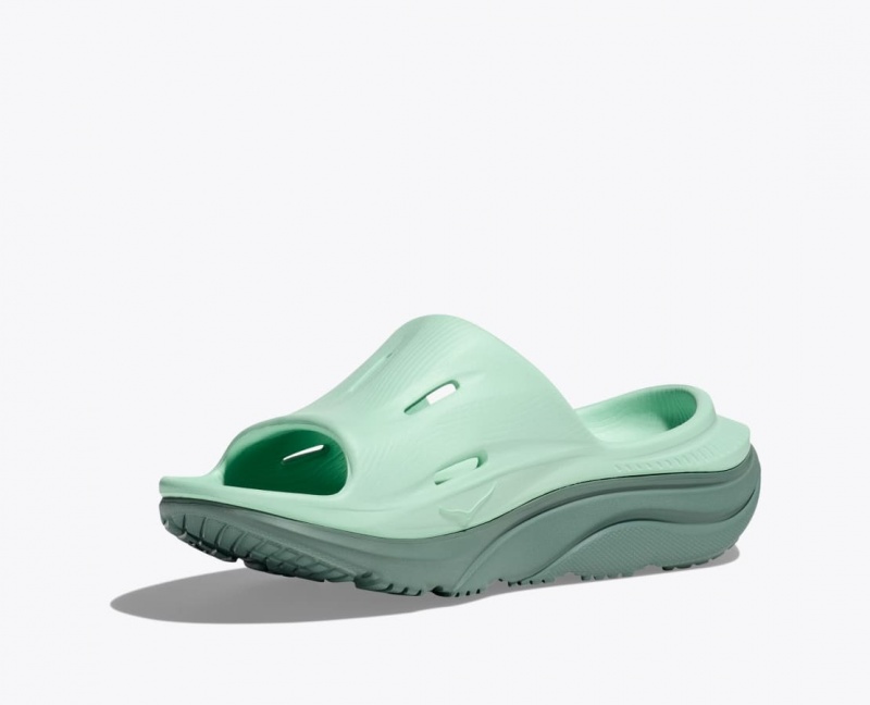 Mint HOKA Ora Recovery 3 Women's Slide | 76TKJWSOI