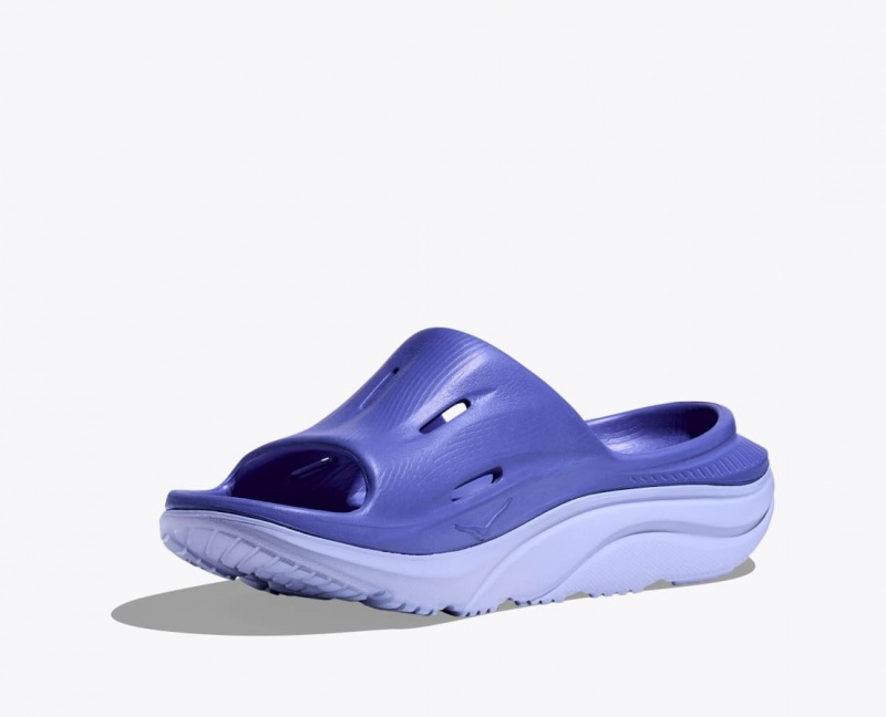 Navy HOKA Ora Recovery 3 Women's Slide | 96ZPRNMSL