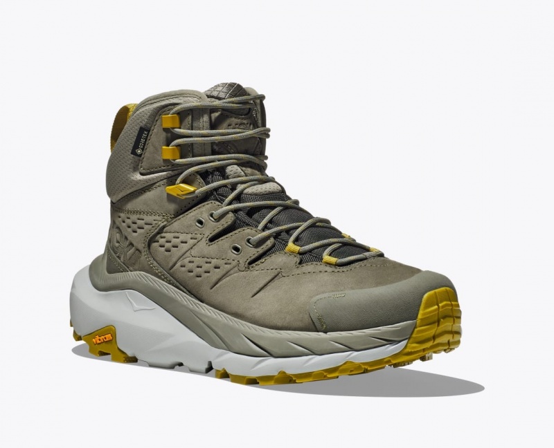 Olive HOKA Kaha 2 GTX Men's Hiking Boots | 52BGCMFYE