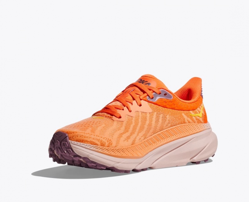 Orange HOKA Challenger 7 Women's Trail Running Shoes | 87BFUXVDH